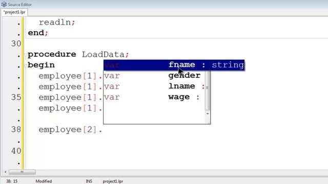 Free Pascal Program Tutorial 30 - Array Of Record - Lazarus смотреть онлайн