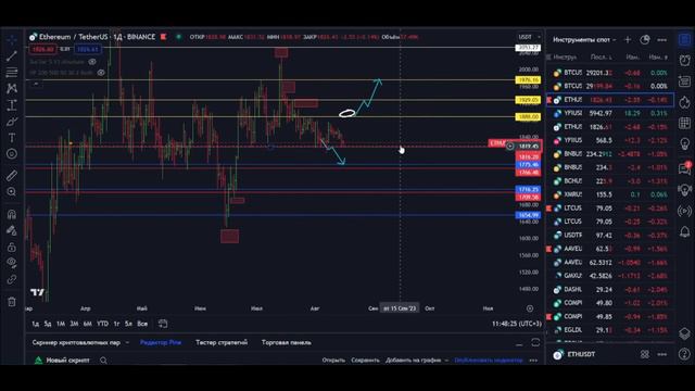 ОТРАБОТКИ СЕТАПОВ | ЧТО ДАЛЬШЕ С БИТКОМ? | #трейдингкриптовалют #pro_trading