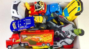 Игрушки Большая Коробка Машинки Тачки Маквин Тоботы Трансформеры Герои Мультфильмов