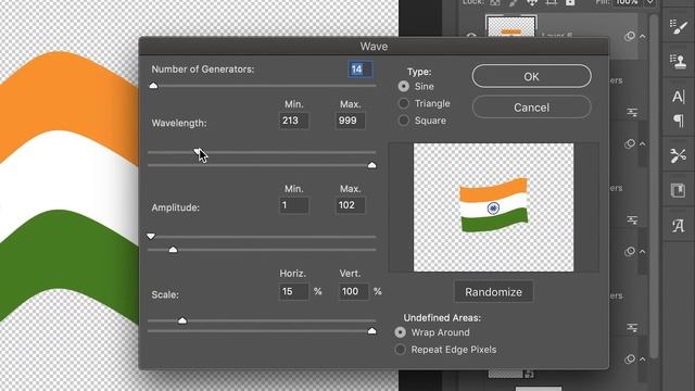 How to make waving flag animation in Photoshop смотреть онлайн