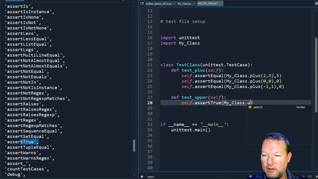 Python Basics Tutorial Unittest Assert True || Unittest Module Series