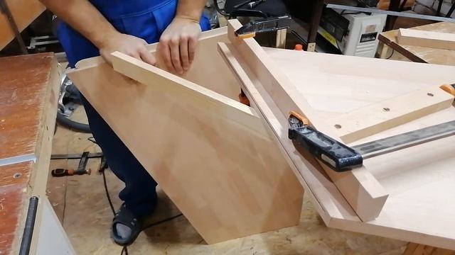 Как соединить тетиву из двух частей? Сборка лестницы из бука. смотреть онлайн