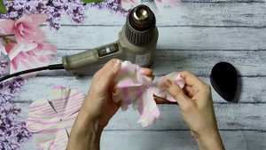 Светильник шар большие цветы из фоамирана\Master diy.