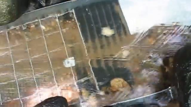 Промывка золота на самодельном шлюзе из жести