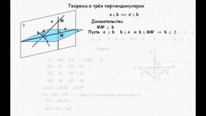 Перпендикулярность прямой и плоскости. Теорема о трех перпендикулярах. Геометрия 10 класс. Урок #15