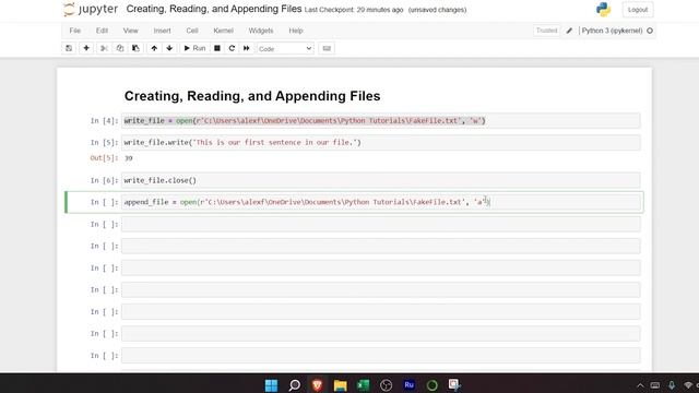 python for absolute beginners reading, Writing, and Appending Files #python #pythonprogramming