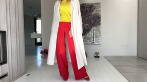 Осенние наряды - Как стилизовать широкие брюки - идеи look book 2022.