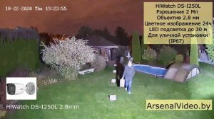 HiWatch DS-I250L 2.8 mm - съемка дневная, ночная и с прожектором