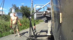 Установка дт 27т в двухкабинник Ниссан Атлас.