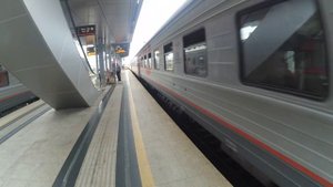 Прибытие поезда 353Е Пермь-Адлер на станцию Адлер 28.08.2016