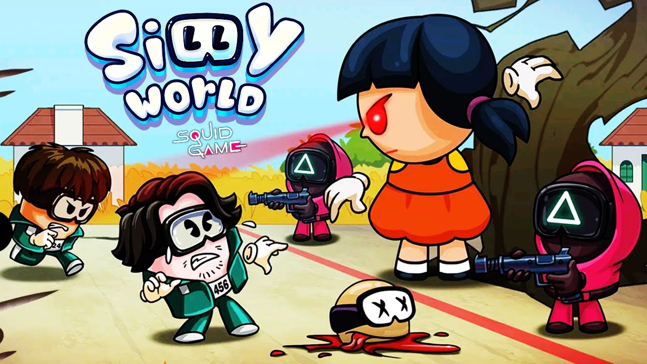 Silly World Игра в Кальмара ? SQUID ROYALE Silly World Among Us Голодные прятки Лавинья ?