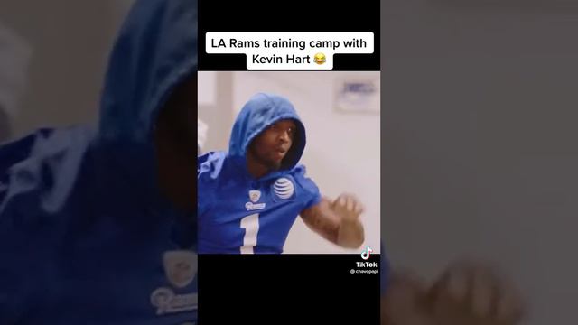 Kevin Hart visits the LA Rams 🐏 #kevinhart