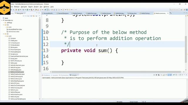 How to add comments in java ? Java tutorial for beginners ! смотреть онлайн