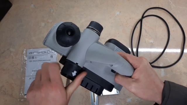 Электрорубанок ИНТЕРСКОЛ Р-82/650 смотреть онлайн