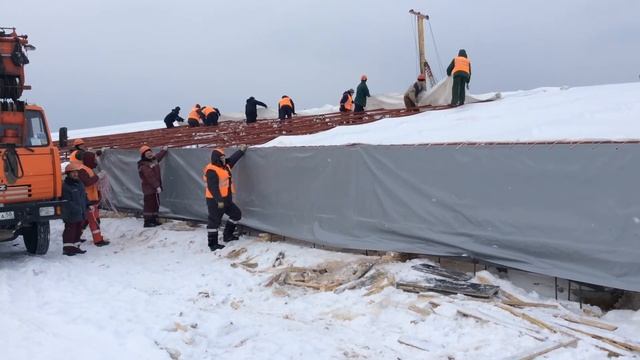 Зимнее бетонирование в тепляках