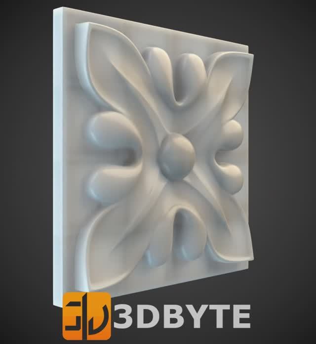 #3dmodel - Square #decor 11 || Квадратный декор 11 #3dbyte #3dprint
