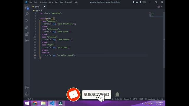 JavaScript Switch Statement | JavaScript Complete Course for beginners