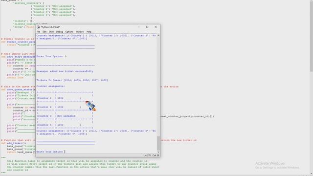 Bank Queue python app (project on freelancer.com)