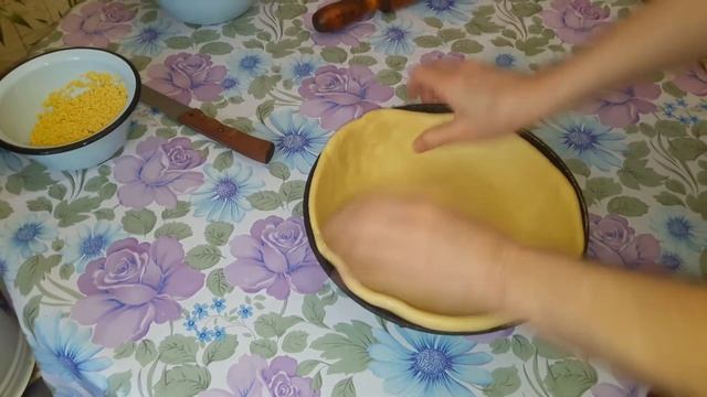 Курник с мясом, картофелем и пшеном/Мамин рецепт