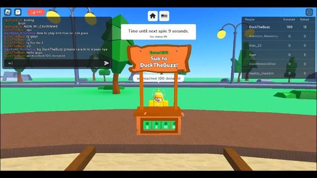 Reached 100 robux donated on donate spinner!!! смотреть онлайн