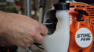 Ремонт триммера Stihl FS 55. Замена топливного фильтра