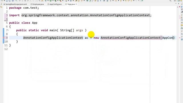 Spring Bean Scope example | Singleton and Prototype | Spring Core