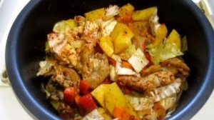 Рагу с индейкой и овощами