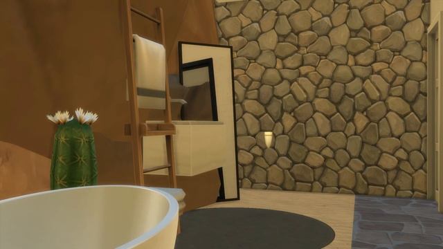 Mid-century Modern (BASE GAME)| The Sims 4 Stop Motion Speed Build | Hidden Mountain Villa Interior смотреть онлайн