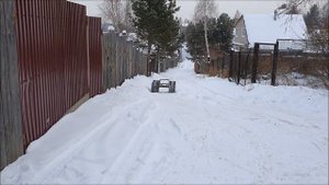 Исследовательская гусеничная платформа из гироскутера