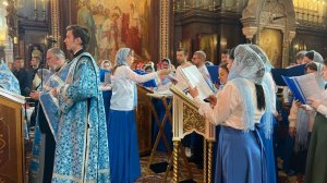 Храм Христа Спасителя! "О Всепетая Мати" - киевского распева!