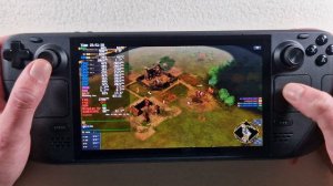 Age of Empires 4 on Steam Deck OLED with Steam OS 3.6