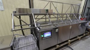 Ультразвуковая линия очистки из 4 позиций с автоматическим порталом - СпецмашСоник