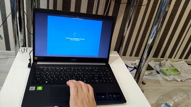 Распаковка первый запуск ноутбука Acer Aspire 5 A515-54G-51JC смотреть онлайн