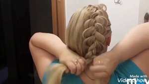 Прическа из двух кос.