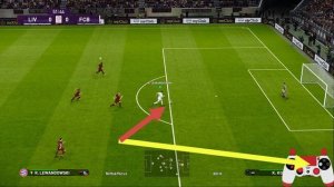 eFootball PES 2020, PES 2021: Ложный замах. Разворот Кройфа.