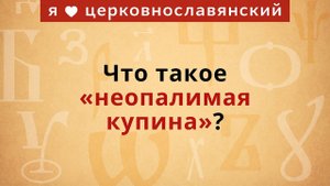 Что такое «неопалимая купина»?