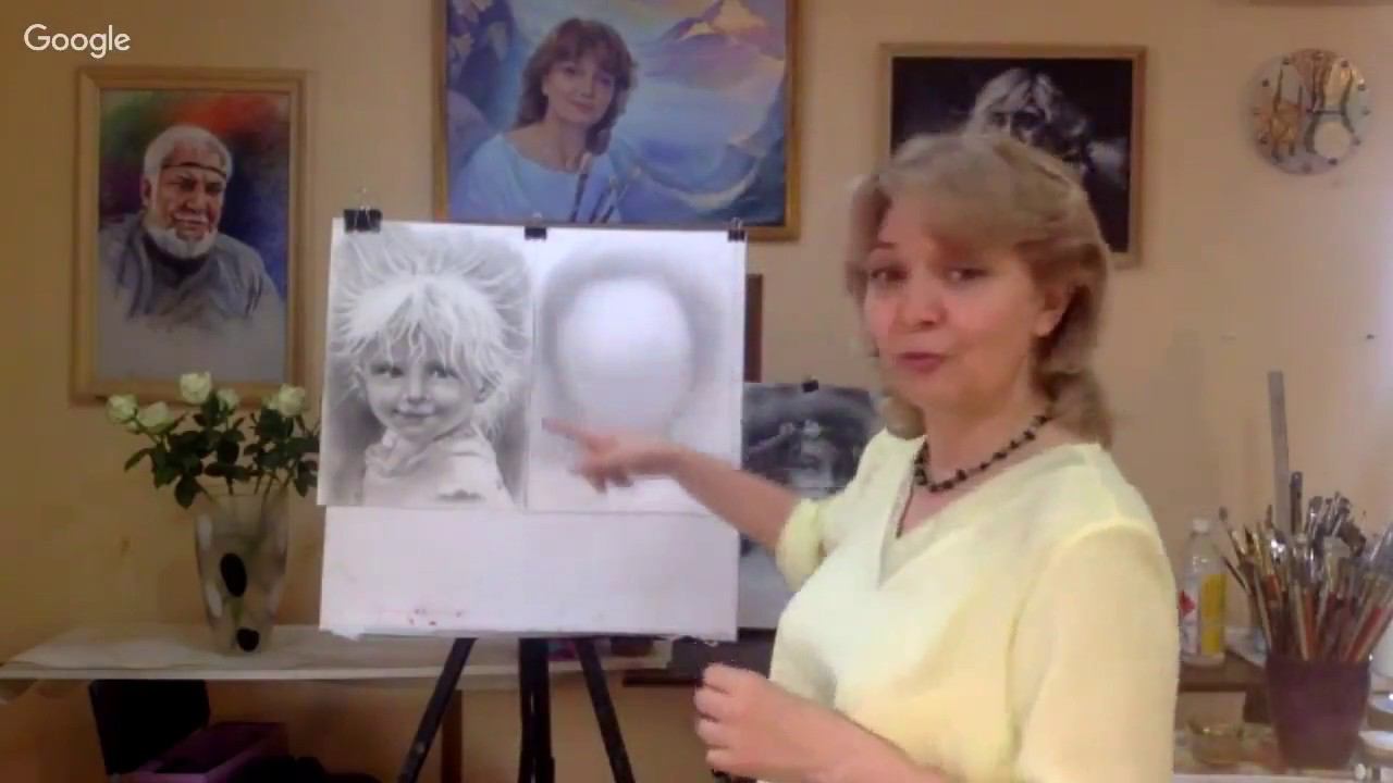 Шаги создания Портрета. Открытый онлайн Мастер-Класс "Рисуем Портрет" от Татьяны Артыковой. 18 + смотреть онлайн