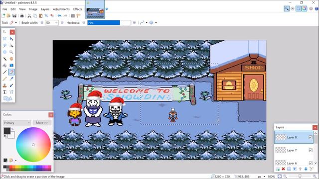 Undertale christmas speed edit смотреть онлайн