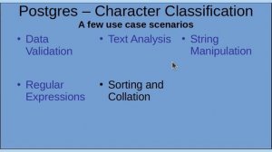 Create your database with character classification!