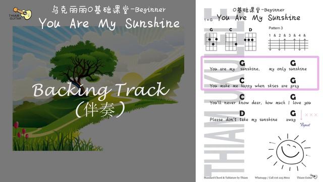 You Are My Sunshine - 儿童乌克丽丽弹唱教学-O基础课堂