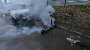 загорелся электросамокат kugoo s3