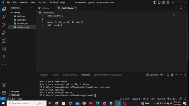 Writing in CSV files in Python | Lecture 41 in Urdu | Acolyte
