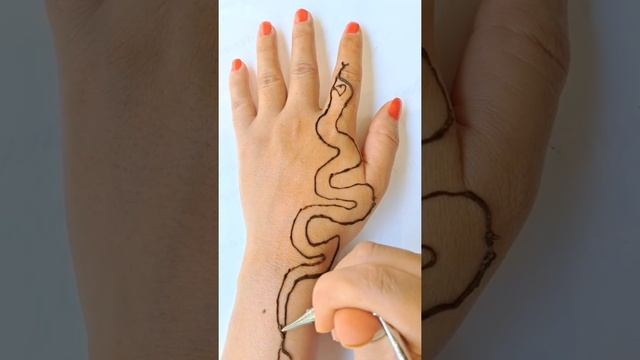 Henna design (cobra snake) number 79 #trickmehndi# arebicmehndi