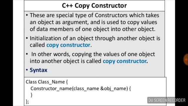 #2 What is Copy Constructor | C++ | Lecture 7 in Urdu/Hindi смотреть онлайн
