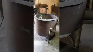 Печь для казана на 22 литра с двойной стенкой.