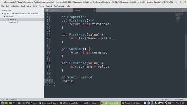 Full Understanding Of Static Methods and Properties in Javascript