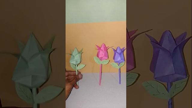 Beautiful paper rose flower ?#shortvideo #ytshortvideo #viralvideo#