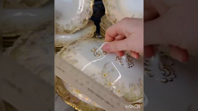 Английский антикварный столовый сервиз! ?