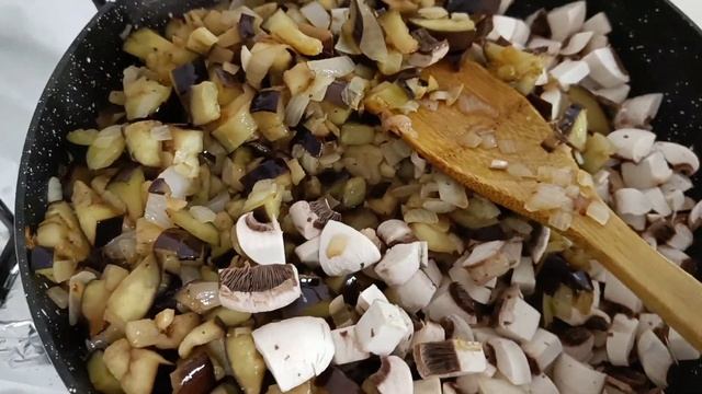 Баклажаны с грибами  #шампиньон.#легкоипросто.