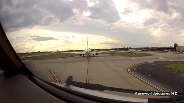 Take-off at Atlanta - William B Hartsfield Int'l Airport (ATL/KATL) USA - (Cockpit View) смотреть онлайн